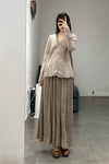 MUTEDANCE cashmere cardigan MD23FW98 camel